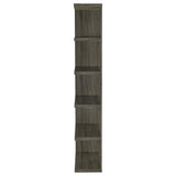 Harrison 5-Tier Bookcase Weathered Grey