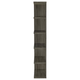 Harrison 5-Tier Bookcase Weathered Grey