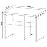 Skylar Cappuccino L-Shape Desk With Mobile File Cabinet