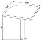 Skylar Cappuccino L-Shape Desk With Mobile File Cabinet