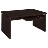 Skylar Cappuccino 83-Inch L-Shaped Office Computer Desk