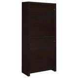 Skylar 5-Shelf Bookcase With Storage Drawer Cappuccino