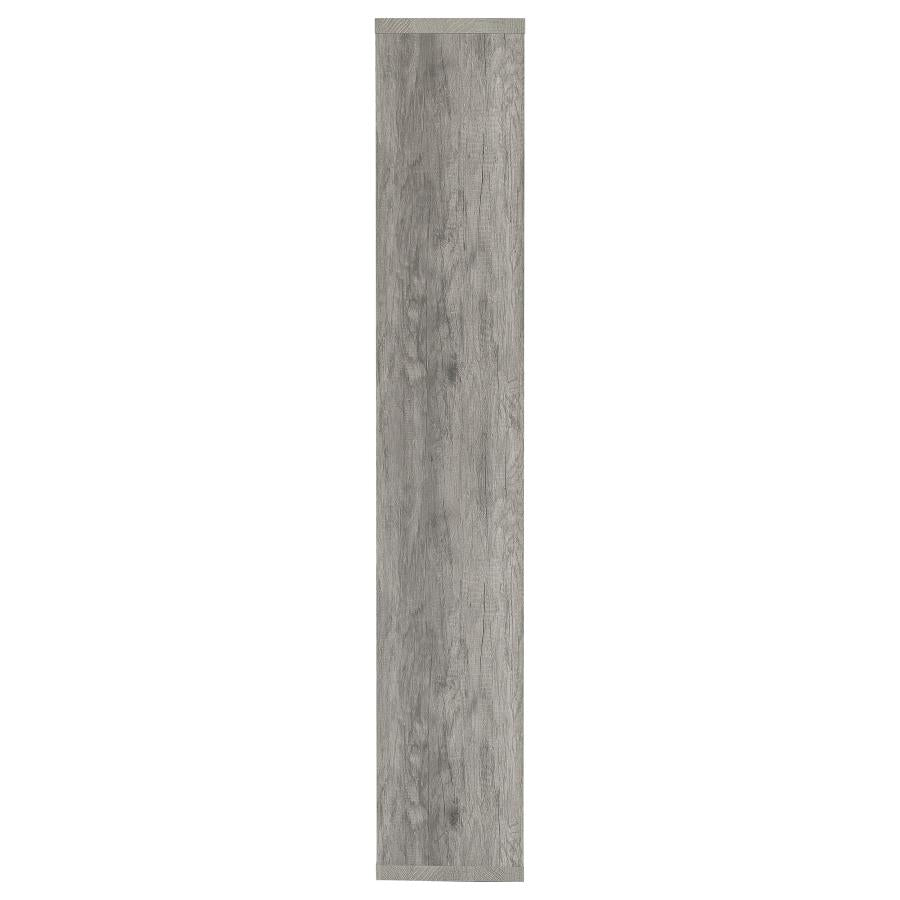 Theo 10-Shelf Bookcase Grey Driftwood