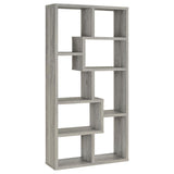 Theo 10-Shelf Bookcase Grey Driftwood