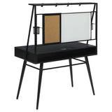 Jessie Writing Desk With Usb Ports Black And Gunmetal