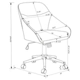 Jackman Upholstered Office Chair With Casters