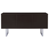 Lawtey 5-Drawer Credenza With Adjustable Shelf Cappuccino