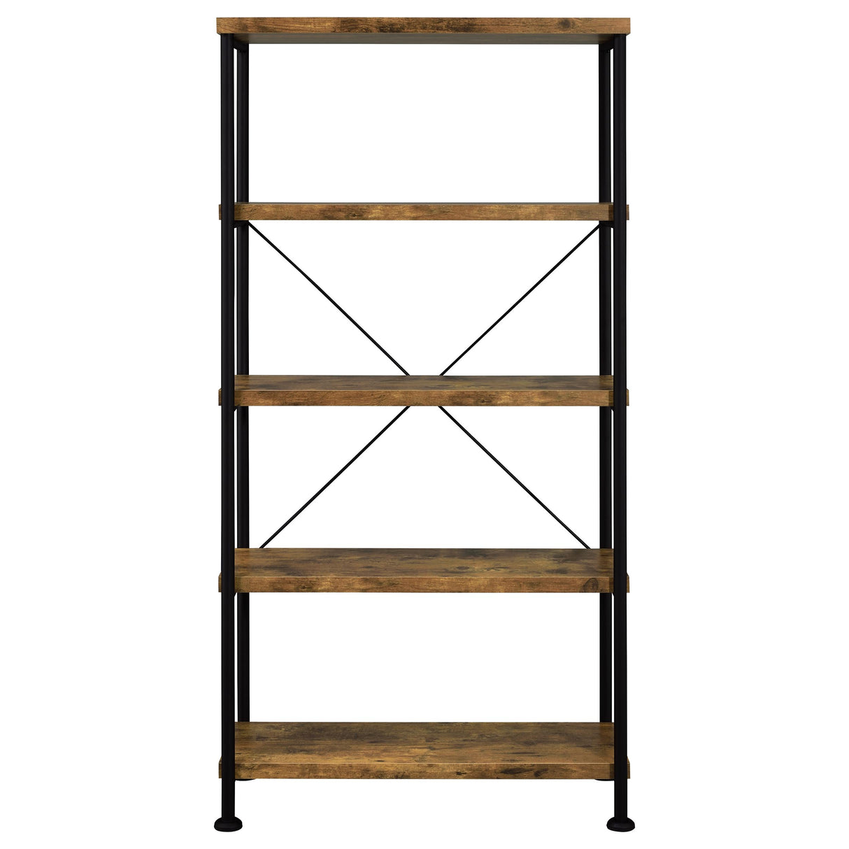 Analiese 4-Shelf Bookcase Antique Nutmeg