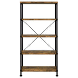 Analiese 4-Shelf Bookcase Antique Nutmeg