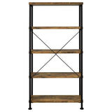 Analiese 4-Shelf Bookcase Antique Nutmeg