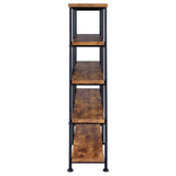 Analiese 4-Shelf Open Bookcase Antique Nutmeg