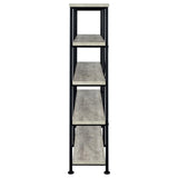 Analiese 4-Shelf Open Bookcase Grey Driftwood