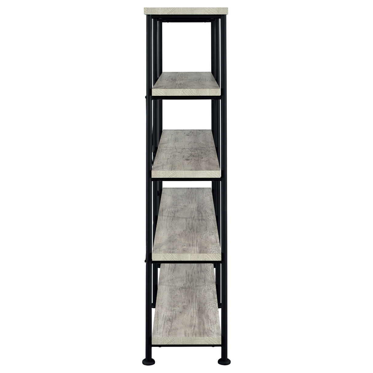 Analiese 4-Shelf Open Bookcase Grey Driftwood