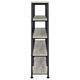 Analiese 4-Shelf Open Bookcase Grey Driftwood