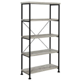 Analiese 4-Shelf Bookcase Grey Driftwood