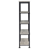 Analiese 4-Shelf Bookcase Grey Driftwood