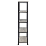 Analiese 4-Shelf Bookcase Grey Driftwood