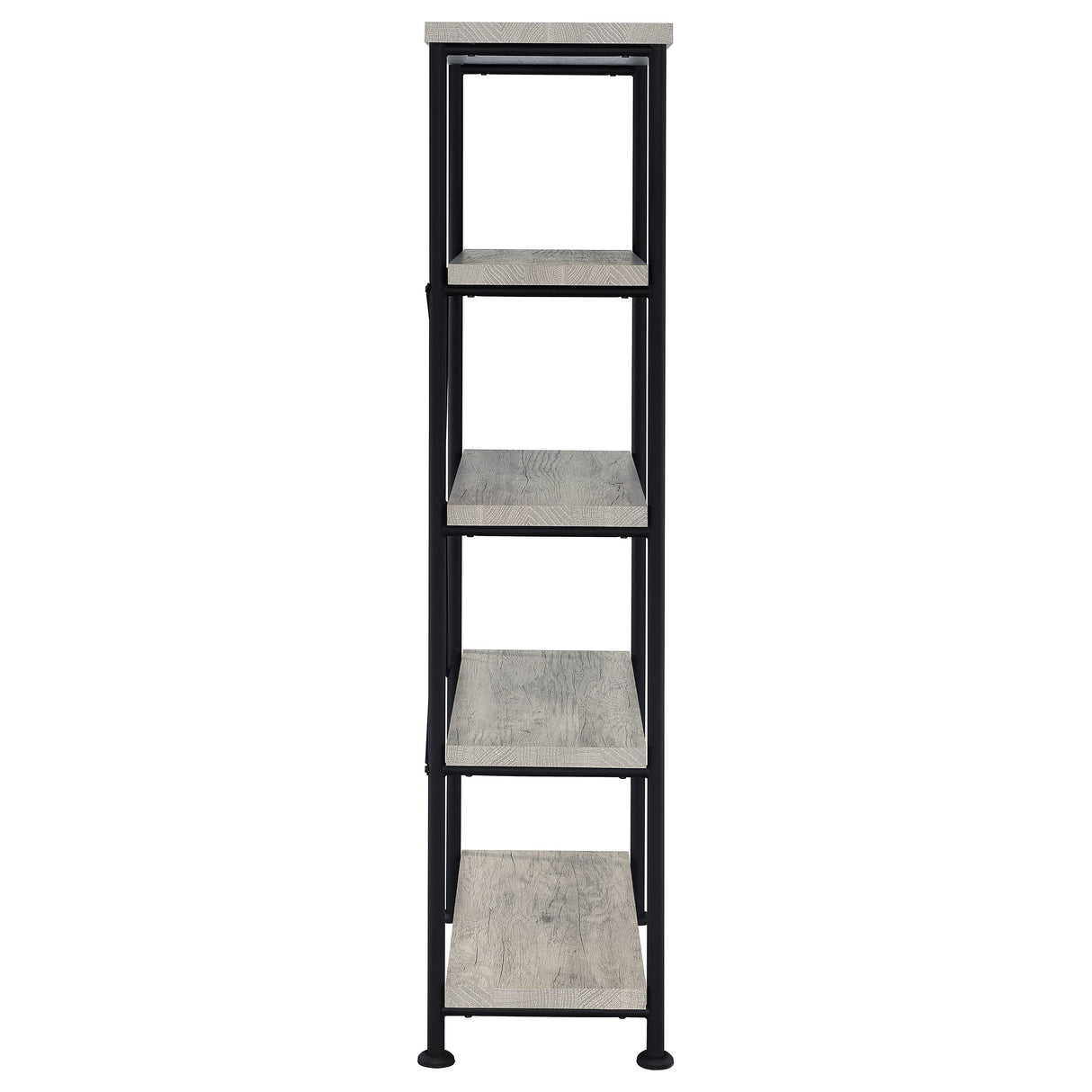 Analiese 4-Shelf Bookcase Grey Driftwood