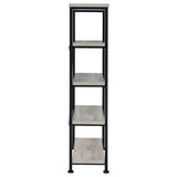 Analiese 4-Shelf Bookcase Grey Driftwood