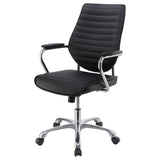 Chase High Back Office Chair Black And Chrome