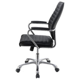 Chase High Back Office Chair Black And Chrome