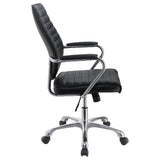 Chase High Back Office Chair Black And Chrome