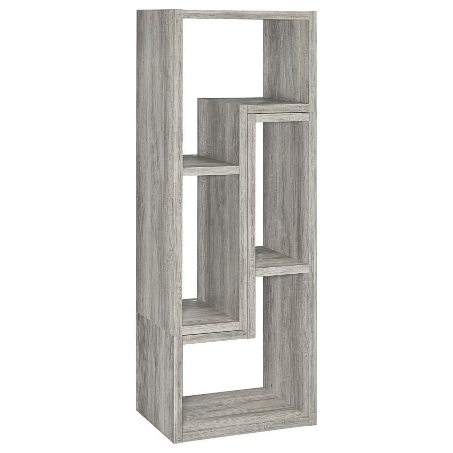 Velma Convertable Bookcase And Tv Console Grey Driftwood