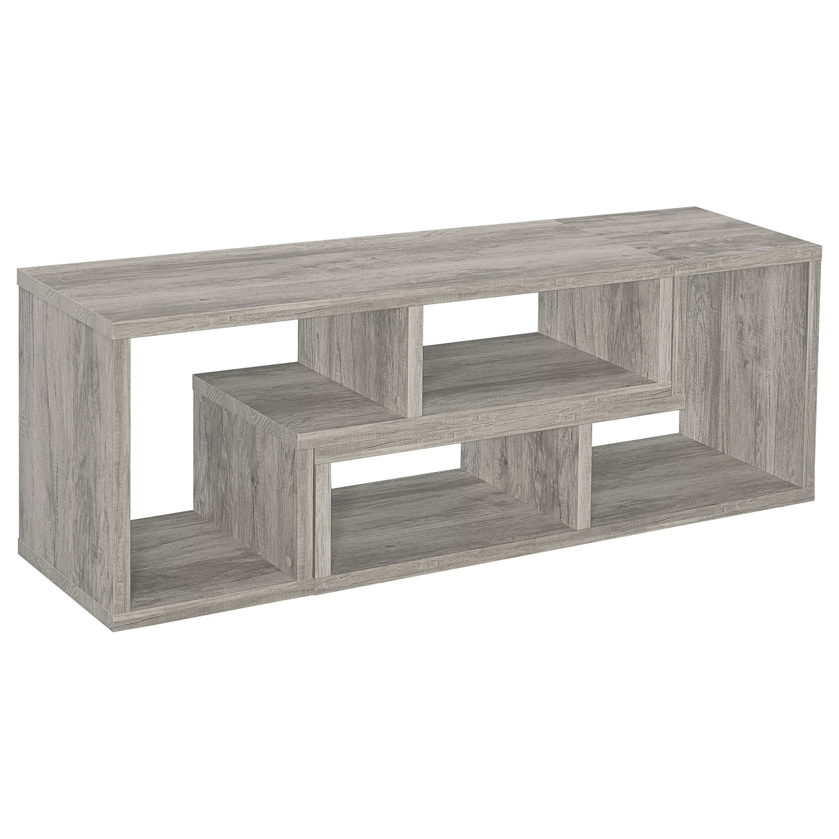 Velma Convertable Bookcase And Tv Console Grey Driftwood