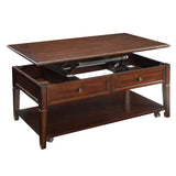 Malachi Walnut Finish Coffee Table