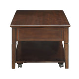 Malachi Walnut Finish Coffee Table