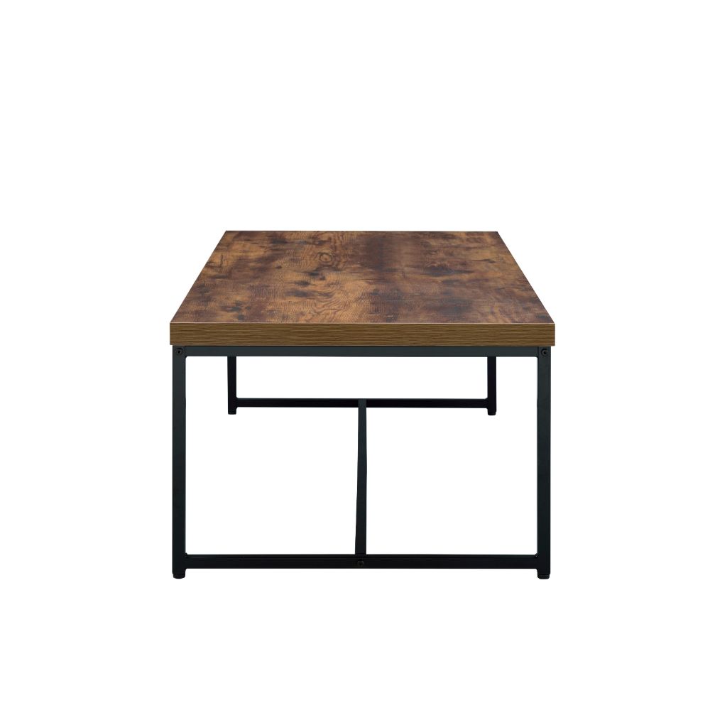 Bob Weathered Oak & Black Finish Coffee Table