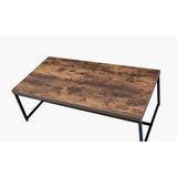 Bob Weathered Oak & Black Finish Coffee Table