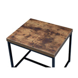 Bob Weathered Oak & Black Finish End Table