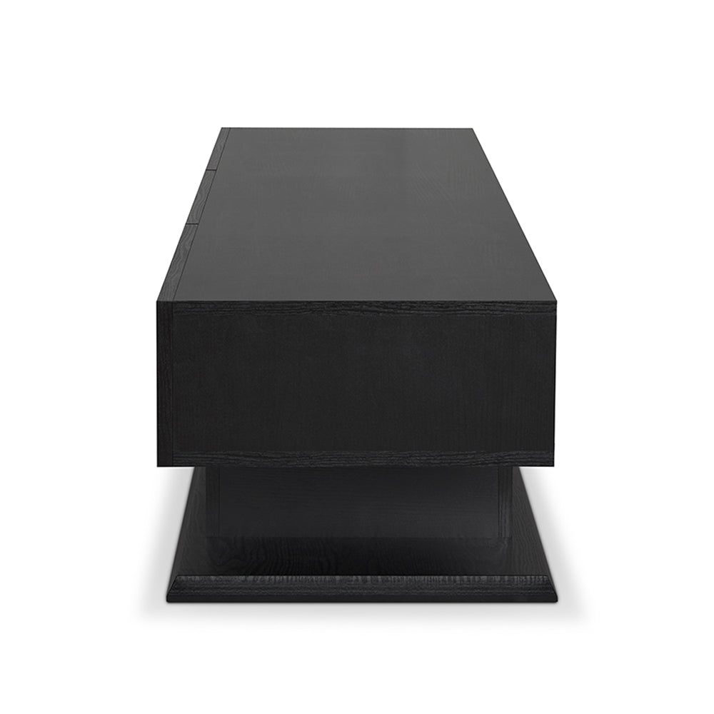 Follian Black Finish Tv Stand