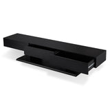 Follian Black Finish Tv Stand