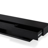 Follian Black Finish Tv Stand