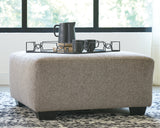 Ballinasloe Platinum Oversized Ottoman