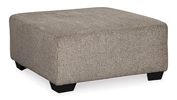 Ballinasloe Platinum Oversized Ottoman