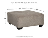 Ballinasloe Platinum Oversized Ottoman