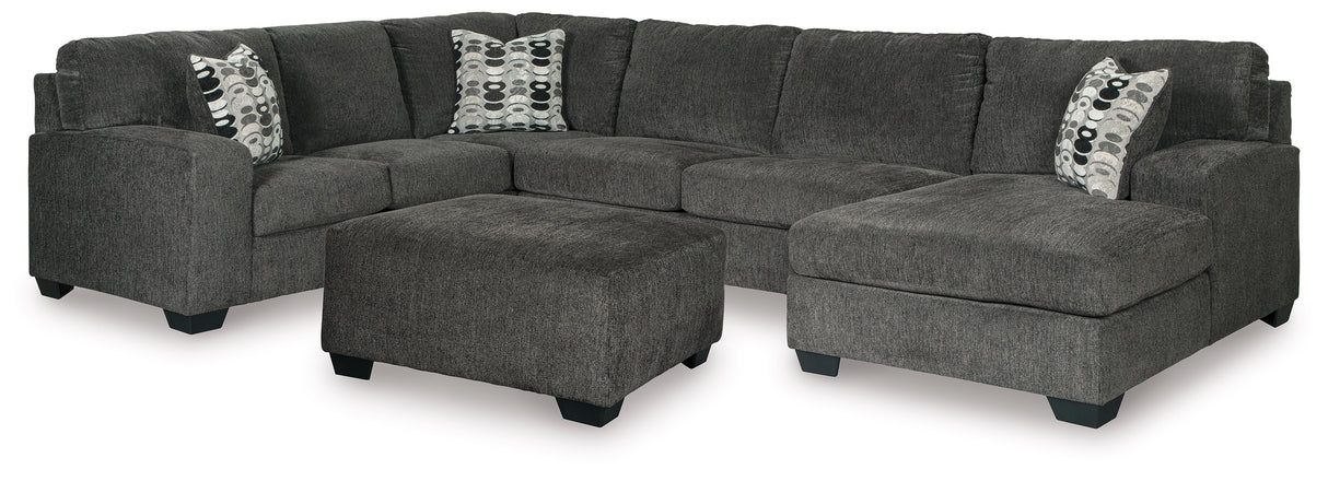 Ballinasloe 3-Piece Sectional and Ottoman