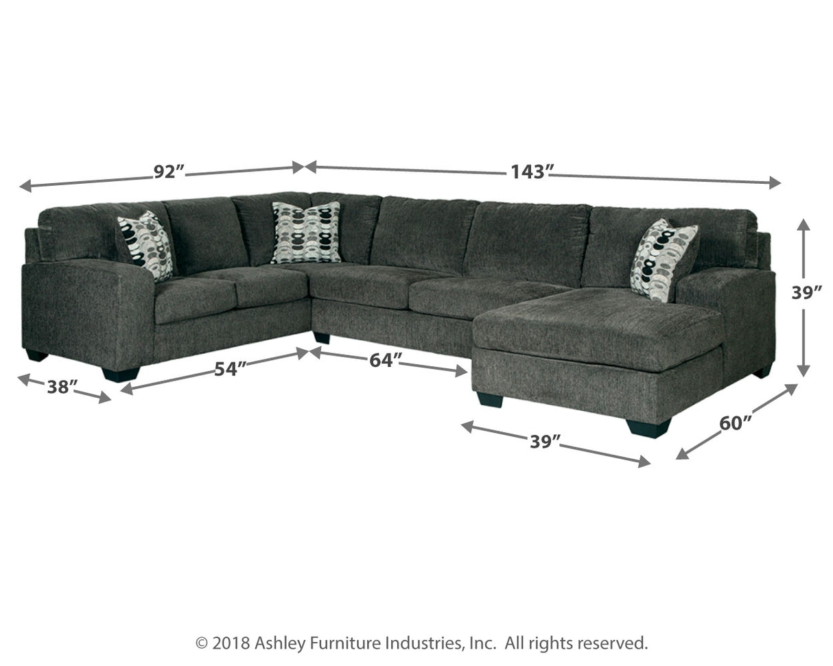 Ballinasloe 3-Piece Sectional and Ottoman