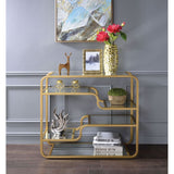 Astrid Mirrored & Gold Finish Accent Table