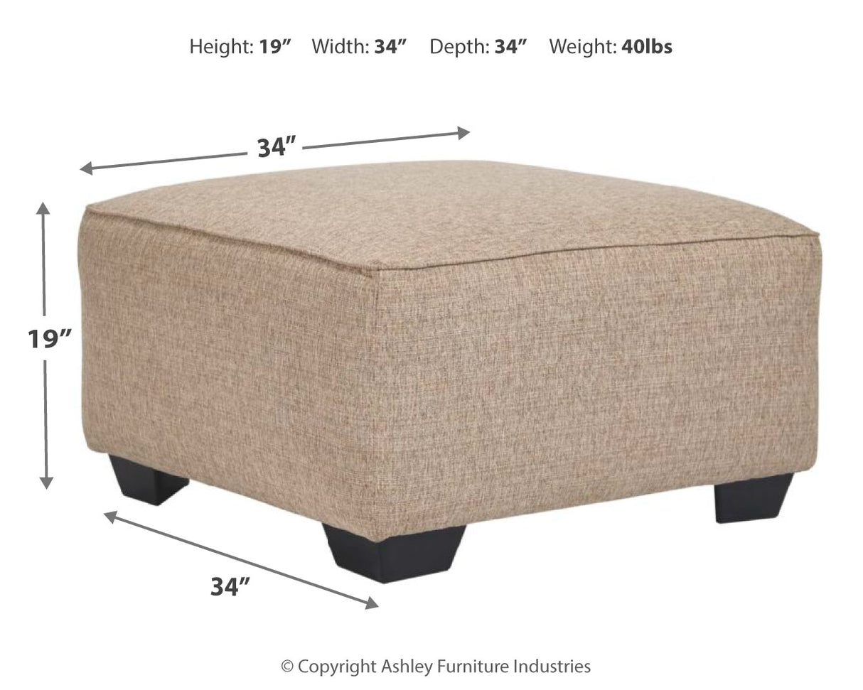 Baceno Hemp Oversized Ottoman