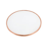 Alivia Frosted Glass & Rose Gold Finish Coffee Table