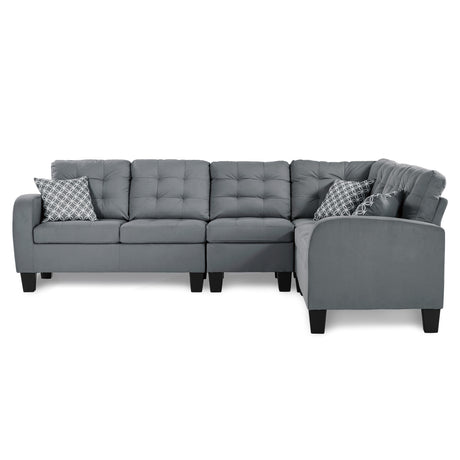 Sinclair Gray 2-Piece Reversible Sectional