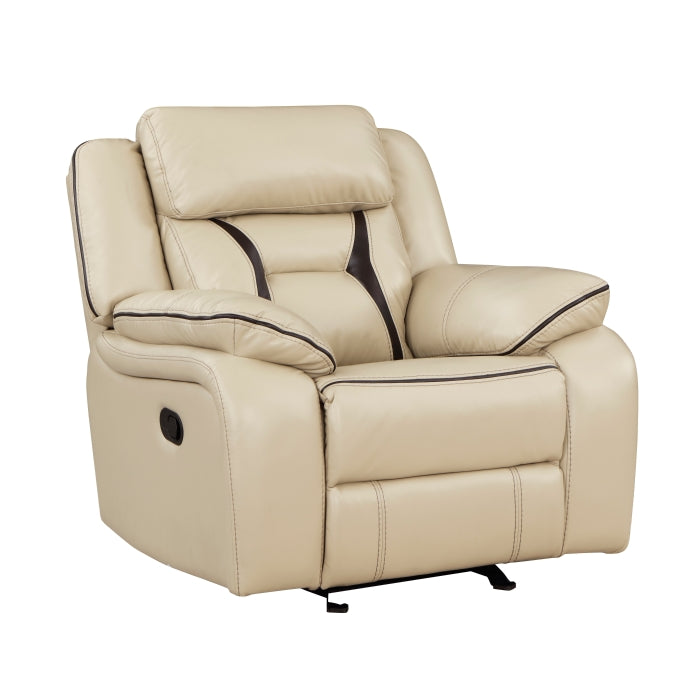 Amite Beige Glider Reclining Chair