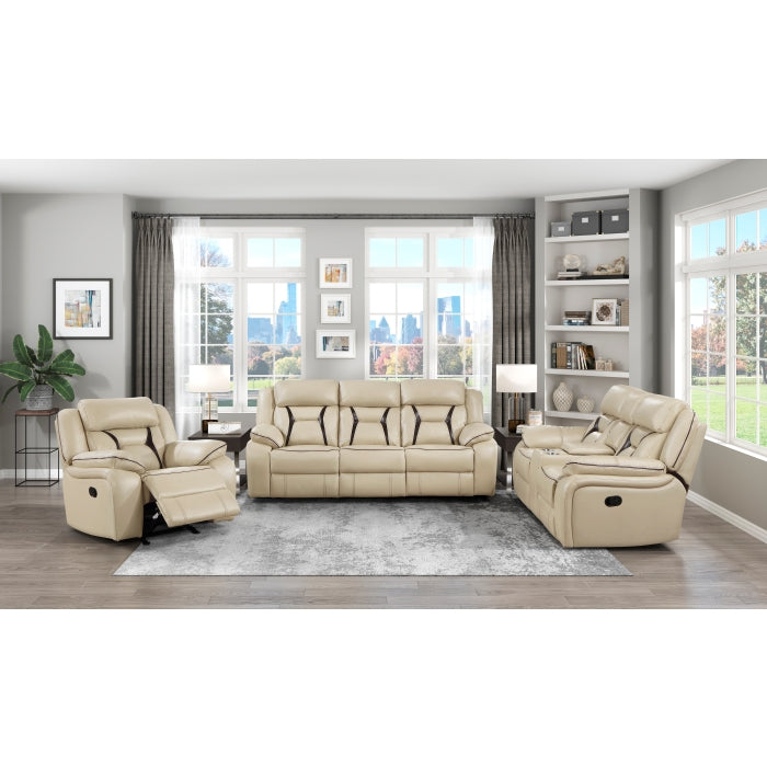 Amite Beige Glider Reclining Chair