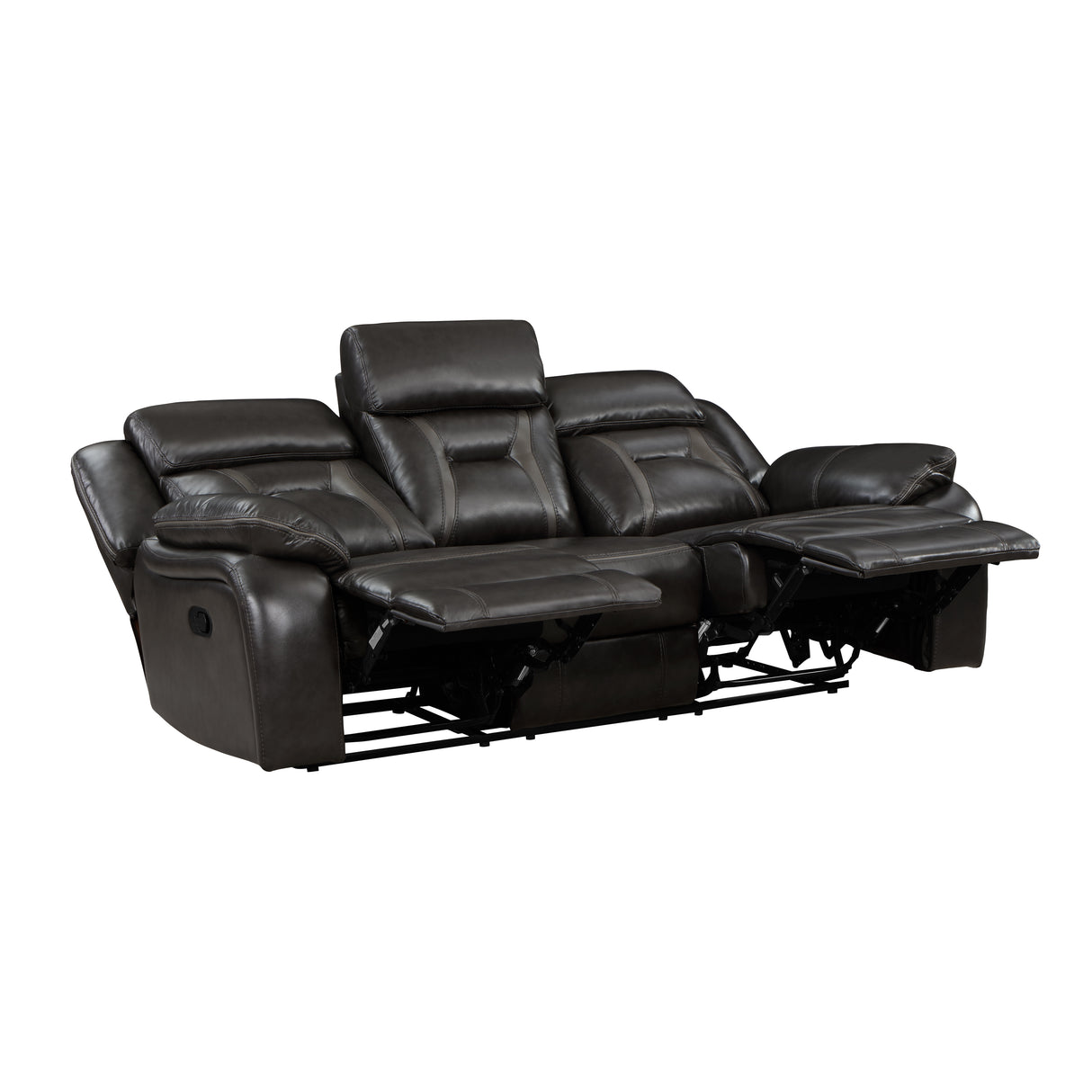 Amite Dark Gray Double Reclining Sofa