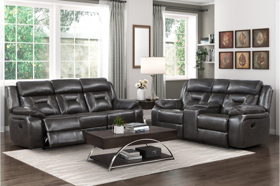 Amite Dark Gray Living Room Set