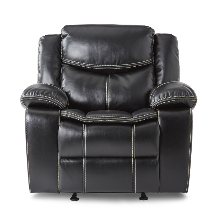 Bastrop Black Glider Reclining Chair